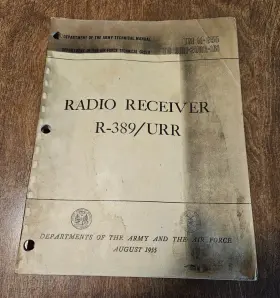 R-389-URR COLLINS Department Army Technical Manual Radio