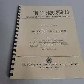 TM-5820-358-10 COLLINS Radio Receiver Urr Operator Manual