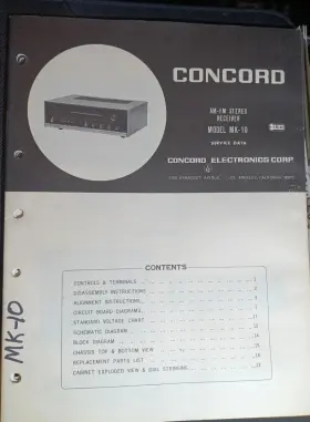 MK-10 CONCORD Receiver Service Manual