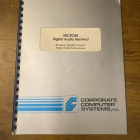 601470A CORPORATE COMPUTER SYSTEMS INC Manual Broadcast