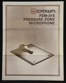PZM-31S CROWN Pressure Zone Microphones Brochure