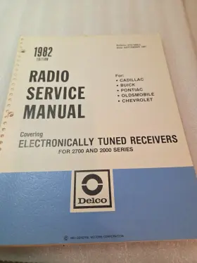 27D-1982-2 DELCO Electronically Tuned Receivers Service
