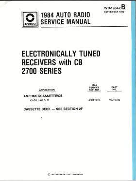 27D-1984 DELCO Auto Service Manuals Some Gm #3