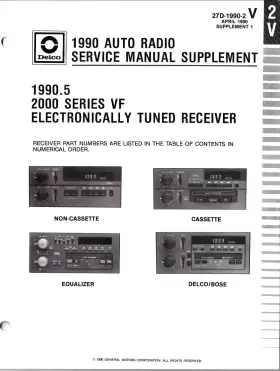 27D-1990 DELCO Radio Service Manuals Gm #2