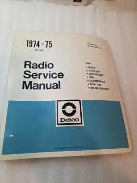 6D-1974 DELCO Auto Radio Service Manuals Bulletins Gm
