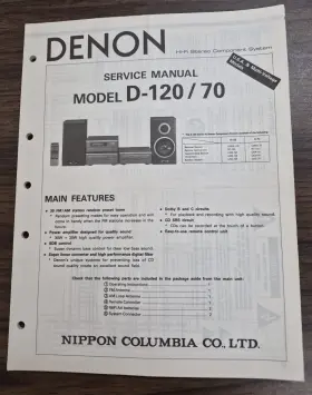 D-120 DENON Stereo Service Manual
