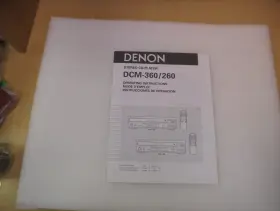 DCM-360-260 DENON Stereo Cd Player Operating