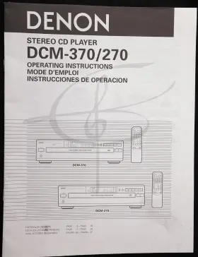DCM-370-270 DENON Manual Operator User