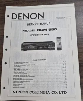 DCM-550 DENON Cd Player Service Manual