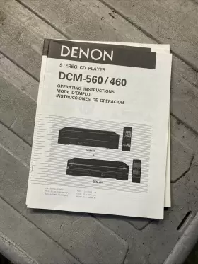 DCM-560-460 DENON Cd Player Operating Owners Manual