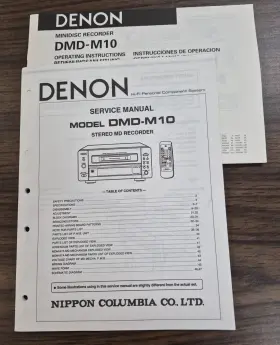 DMD-M10 DENON Md Recorder Service Operating Manual