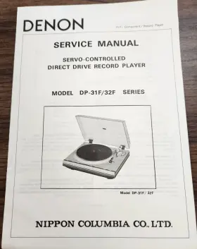 DP-31F DENON Record Player Service Manual