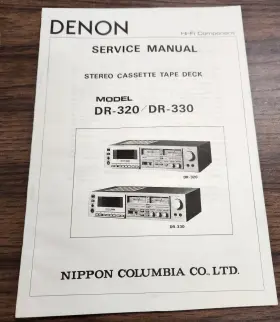 DR-320 DENON Cassette Tape Deck Service Manual