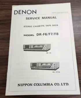 DR-F6-F7-F8 DENON Cassette Tape Deck Service Manual