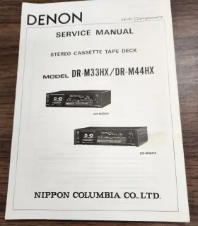DR-M33HX-DR-M44HX DENON Cassette Deck Service Manual