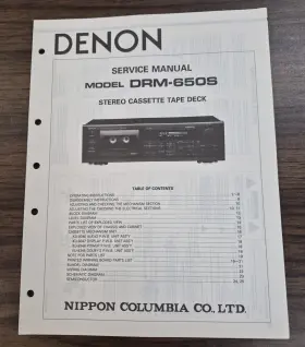 DRM-650S DENON Cassette Service Manual