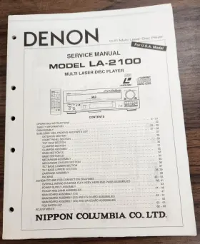 LA-2100 DENON Laser Disc Player Service Manual