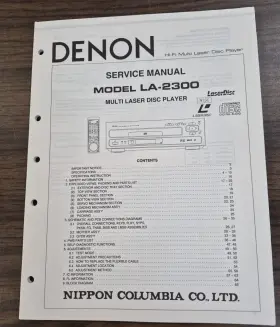 LA-2300 DENON Laser Disc Player Service Manual