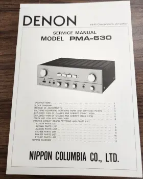 PMA-630 DENON Amplifier Service Manual