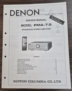 PMA-7.5 DENON Service Manual