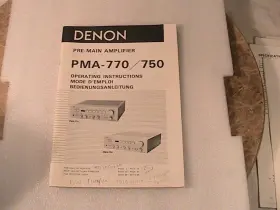 PMA-770-750 DENON Owners Manual