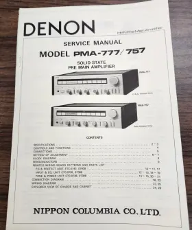 PMA-777-757 DENON Amplifier Service Manual