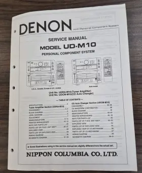 UD-M10 DENON Service Manual