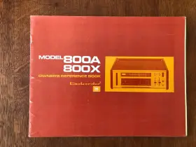 800A-800X DOKORDER Owners Book