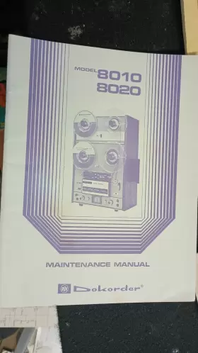 8010-8020 DOKORDER Service Manual Stereo Reel Tape