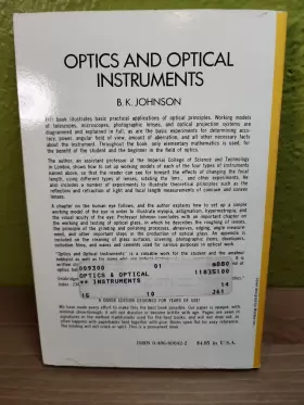 60642-2 DOVER PUBLICATIONS Optics Optical Johnson #2