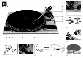 505-1 DUAL Turntable Owners Manual Service #2
