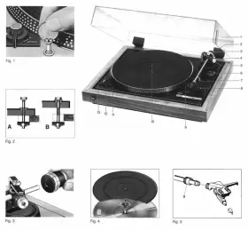 505-2 DUAL Turntable Owners Manual Service #2