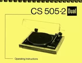 505-2 DUAL Turntable Owners Manual Service