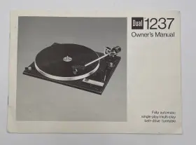 439-3 DUAL ELECTRONICS Turntable Owners Manual
