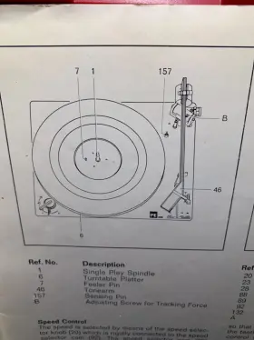 PE-2020 DUAL Turntable Service Manual Record Changer Pioneer