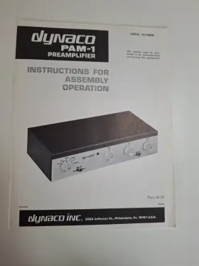 929002 DYNACO Tube Preamplifier User Manual Pictorial