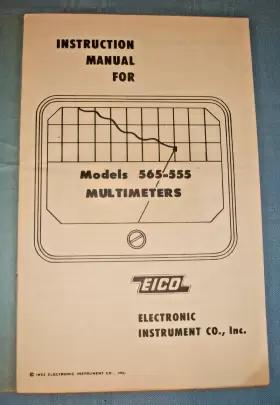 565-555 EICO Vom Instruction Manual Multimeter #2