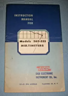 565-555 EICO Vom Instruction Manual Multimeter