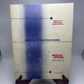 HF-61A EICO High Fidelity Master Control Manual