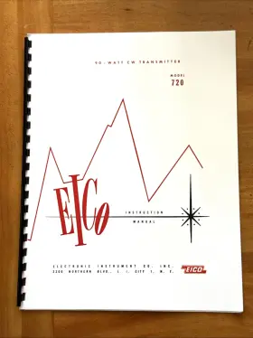 HRA101 EICO Instruction Manual Cw Transmitter
