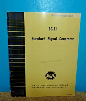 LG-21 EICO Rca Standard Signal Generator Instruction Book