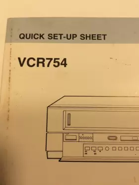 VCR755 EMERSON Set Up Sheet #3