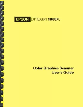 10000XL EPSON Expression Flatbed Scanner Owners Manual