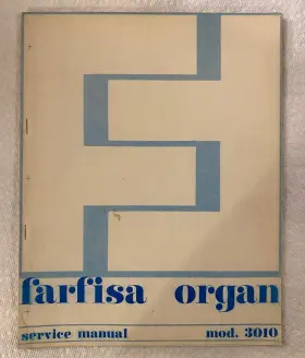 3010 FARFISA Organ Service Manual