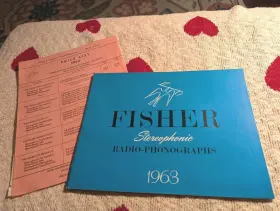 00001963 FISHER Catalog Brochure Audio Fi Turntable Console