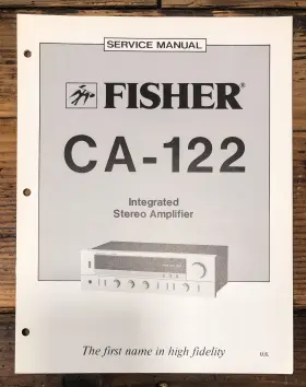 CA-122 FISHER Amplifier Service Manual
