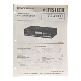 CA-856R FISHER Integrated Stereo Amplifier Service Manual