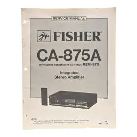 CA-875A FISHER Wireless Remote Integrated Stereo Amplifier
