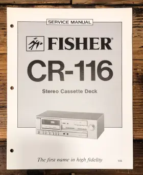 CR-116 FISHER Cassette Service Manual