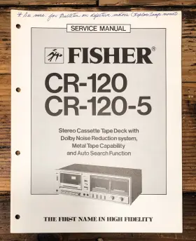 CR-120-5 FISHER Cassette Service Manual